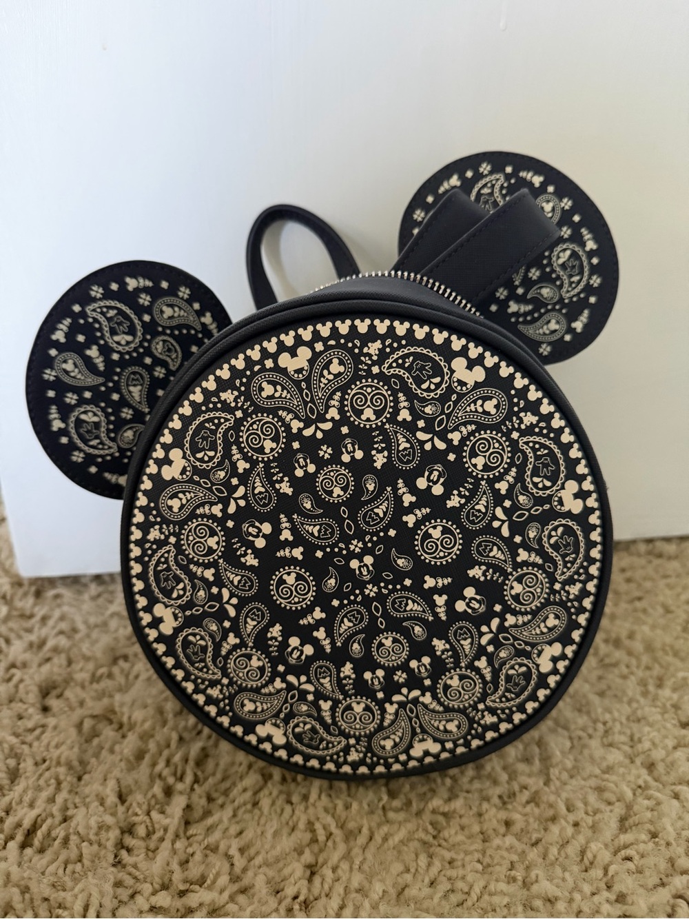 NWT Loungefly Disney Mickey Bandana Convertible Backpack BoxLunch paisley